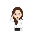 仕事中の私。（個別スタンプ：10）