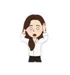 仕事中の私。（個別スタンプ：34）