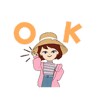 夏らしい女の子の日常（個別スタンプ：1）