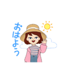 夏らしい女の子の日常（個別スタンプ：5）