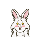 いろいろな表情のうさぎ（個別スタンプ：1）