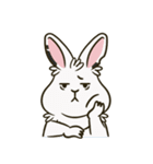 いろいろな表情のうさぎ（個別スタンプ：2）