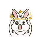 いろいろな表情のうさぎ（個別スタンプ：3）