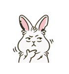 いろいろな表情のうさぎ（個別スタンプ：7）