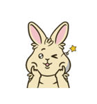 いろいろな表情のうさぎ（個別スタンプ：21）