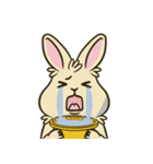 いろいろな表情のうさぎ（個別スタンプ：25）