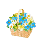Alohaな花たち＋ありがとうの花束スタンプ（個別スタンプ：24）