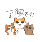 ねこちゃんと日常会話（個別スタンプ：3）