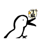 へたくそ鳥スタンプ④（個別スタンプ：3）