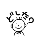 蝶ネクタイ アホ顔 ステッカー（個別スタンプ：7）