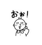 蝶ネクタイ アホ顔 ステッカー（個別スタンプ：22）