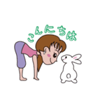 YOGA Pose   LUNAYOGA＆Shikakei（個別スタンプ：15）