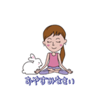 YOGA Pose   LUNAYOGA＆Shikakei（個別スタンプ：16）