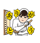 白い男の子スタンプ（個別スタンプ：6）