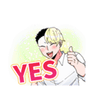 無音の創作男子（個別スタンプ：9）