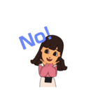 即レス！女の子の便利スタンプ（個別スタンプ：4）