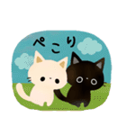 白猫コシロと黒猫クロスケの敬語スタンプ（個別スタンプ：29）
