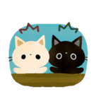 白猫コシロと黒猫クロスケの敬語スタンプ（個別スタンプ：36）