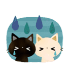 白猫コシロと黒猫クロスケの敬語スタンプ（個別スタンプ：38）