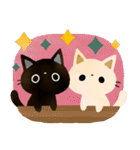 白猫コシロと黒猫クロスケの敬語スタンプ（個別スタンプ：40）