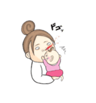 頑張れ母さん！育児スタンプ（個別スタンプ：3）