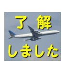 飛行機のつぶやき015（個別スタンプ：4）