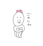 ヘンなかお のオンナノコ（個別スタンプ：5）
