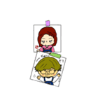 ふでちゃん×まきマキちゃん（個別スタンプ：4）
