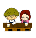 ふでちゃん×まきマキちゃん（個別スタンプ：5）