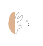 おデブなうさぎ（個別スタンプ：3）