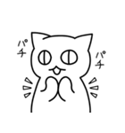 シロクロねこのスタンプ(修正版)（個別スタンプ：28）