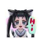 青い猫です（個別スタンプ：1）