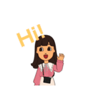 即レス！ 女の子、便利スタンプ。（個別スタンプ：5）