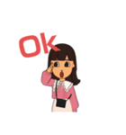 即レス！ 女の子、便利スタンプ。（個別スタンプ：10）