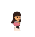 即レス！ 女の子、便利スタンプ。（個別スタンプ：22）