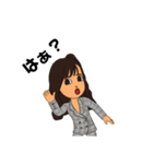 即レス！女の子、便利返事スタンプ。（個別スタンプ：7）