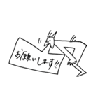 吹き出しが喉に刺さる人。（個別スタンプ：13）