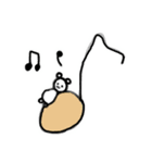 かわいいくま？パンダ？の日常スタンプ（個別スタンプ：12）