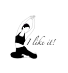 YOGA LIFE in English (修正版)（個別スタンプ：1）