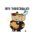 何でもやってくれるドグさん (韓国語)（個別スタンプ：5）