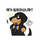 何でもやってくれるドグさん (韓国語)（個別スタンプ：10）