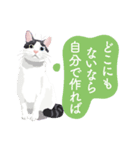 二色の瞳を持つ猫からの素敵ギフト♪（個別スタンプ：21）