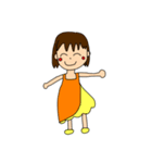 個性派服装自由な女の子（個別スタンプ：5）