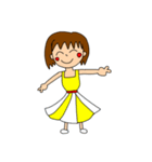 個性派服装自由な女の子（個別スタンプ：6）