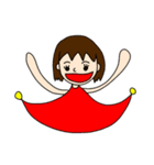 個性派服装自由な女の子（個別スタンプ：8）