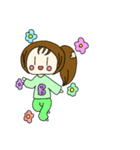 小4が作った女の子スタンプ（個別スタンプ：2）