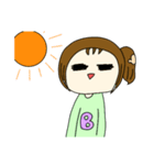小4が作った女の子スタンプ（個別スタンプ：7）