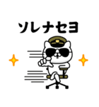 軍人にゃんこ29（ニセ韓国語）（個別スタンプ：9）