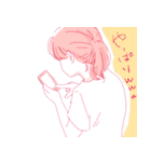 オタク気味アラサー女子（個別スタンプ：1）