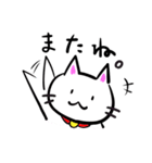 白猫の丸助（個別スタンプ：9）